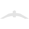 Ekena Millwork Archdale Architectural Grade PVC Gable Bracket, 60"W x 17 1/2"H x 6"D x 6"F, 7/12 Pitch GBP060X18X0606ARC00 - alternate 5